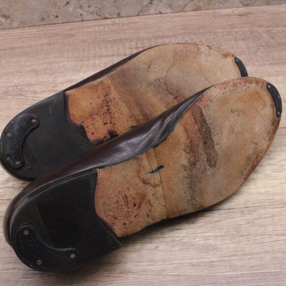 Bally Switzerland Loafers Shoes Mens Size 10.5 Brown Leather Low Top Designer - Picture 7 of 8